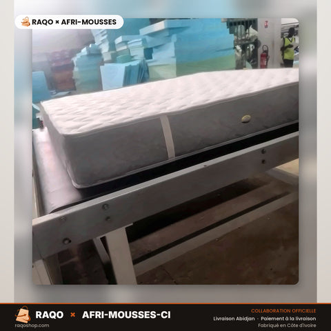 Matelas Super Confort King Size 200 × 200 cm 20 cm – RAQO × Afri-Mousses – Abidjan