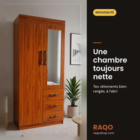 Armoire avec miroir 9662 – en situation – RAQO Abidjan