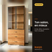 Bibliothèque vitrée WJG03-2 – en situation – RAQO Abidjan