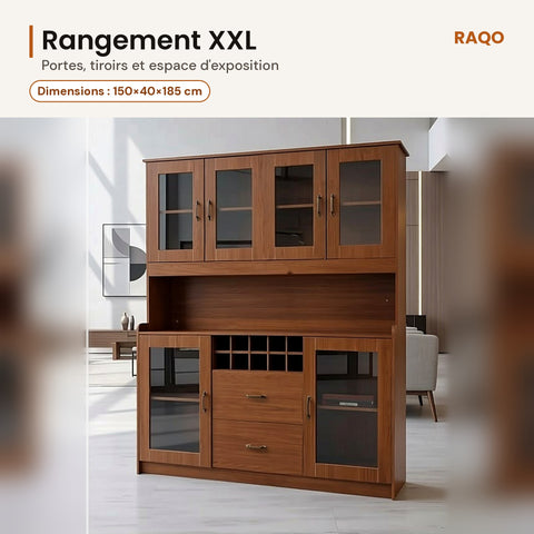 Buffet de cuisine JS-163 – détail et finitions – RAQO Abidjan