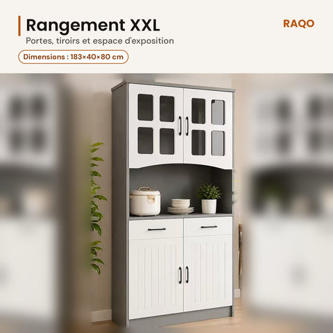 Buffet de cuisine JS-8008 – détail et finitions – RAQO Abidjan