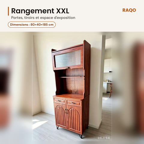 Buffet haut JD-9009 – détail et finitions – RAQO Abidjan
