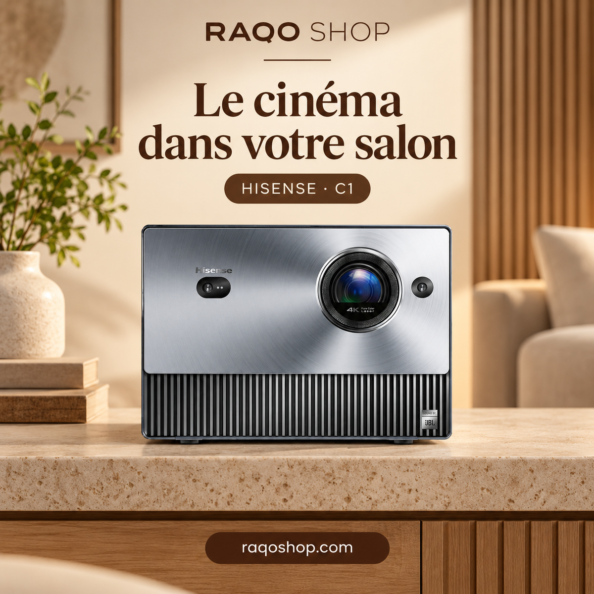 RAQO SHOP — HISENSE C1 — photo 2 — Le cinéma dans votre salon