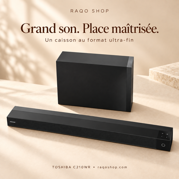 Toshiba C210WR – Grand son. Place maîtrisée. | RAQO Shop
