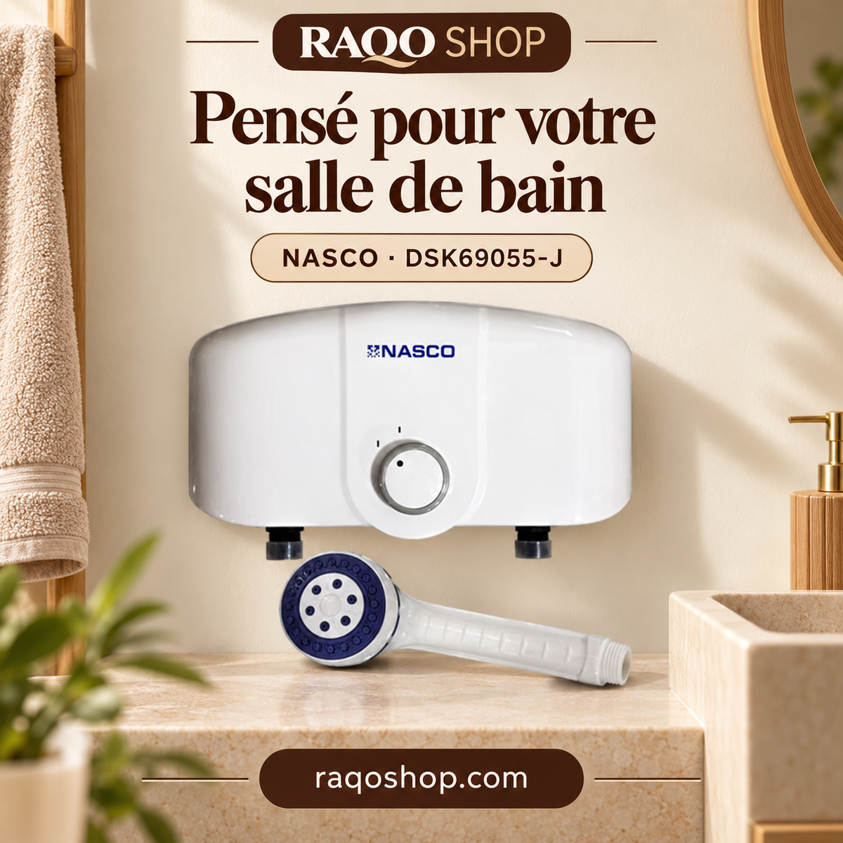 RAQO SHOP — Nasco DSK69055-J — photo 2 — Pensé pour votre salle de bain