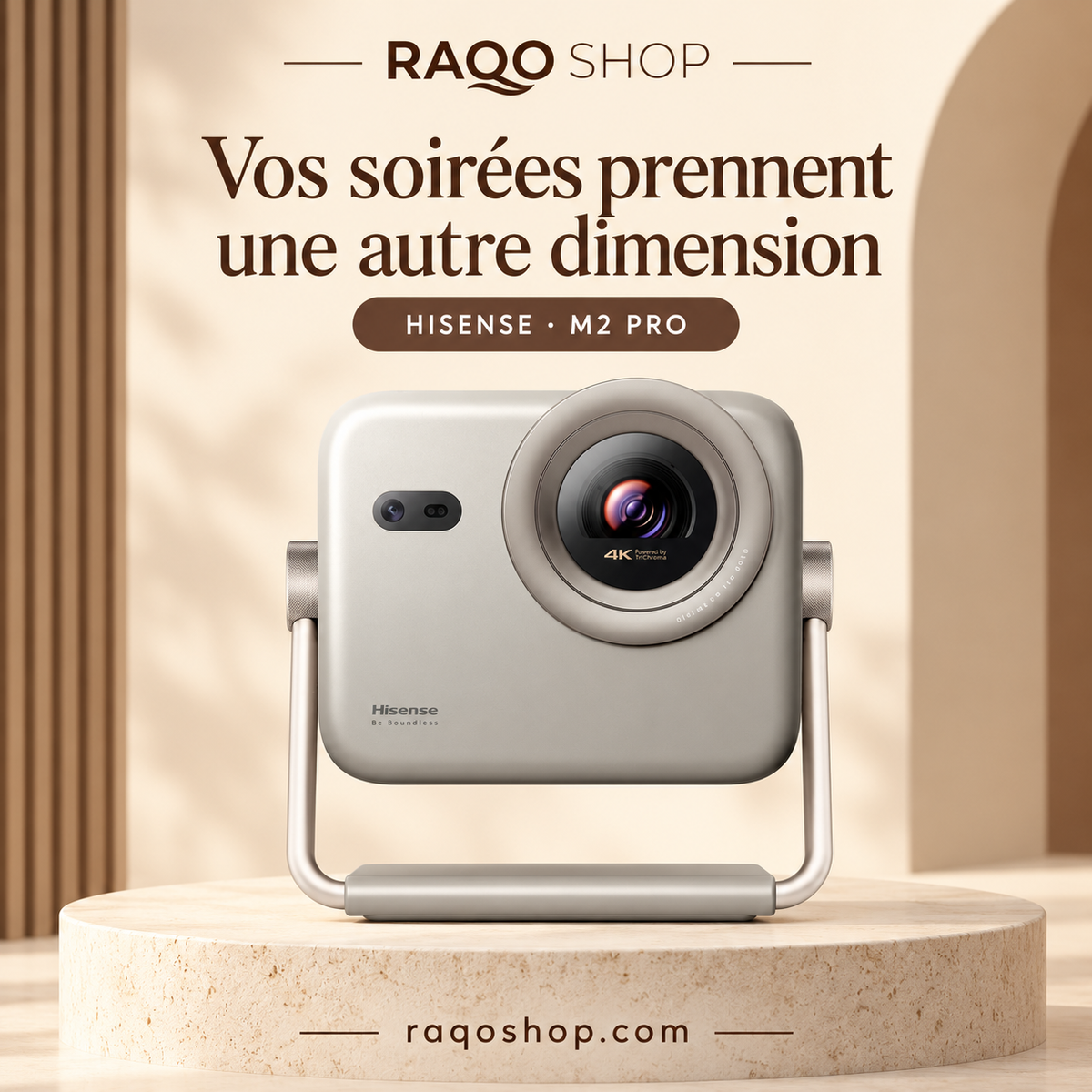 RAQO SHOP — HISENSE M2 PRO — photo 1 — Vos soirées prennent une autre dimension