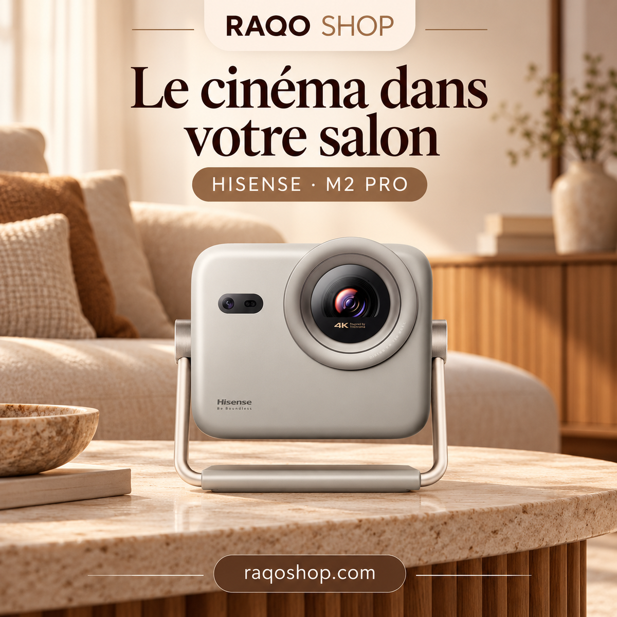 RAQO SHOP — HISENSE M2 PRO — photo 2 — Le cinéma dans votre salon