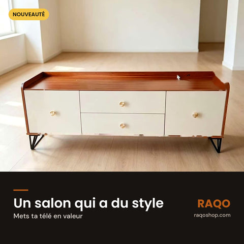 Meuble TV JD TV-817 – en situation – RAQO Abidjan