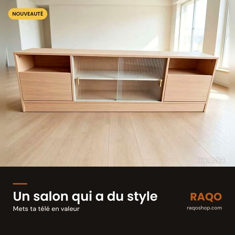 Meuble TV JD TV-818 – en situation – RAQO Abidjan