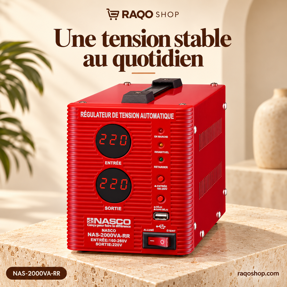 RAQO SHOP – NASCO NAS-2000VA-RR – vue 1