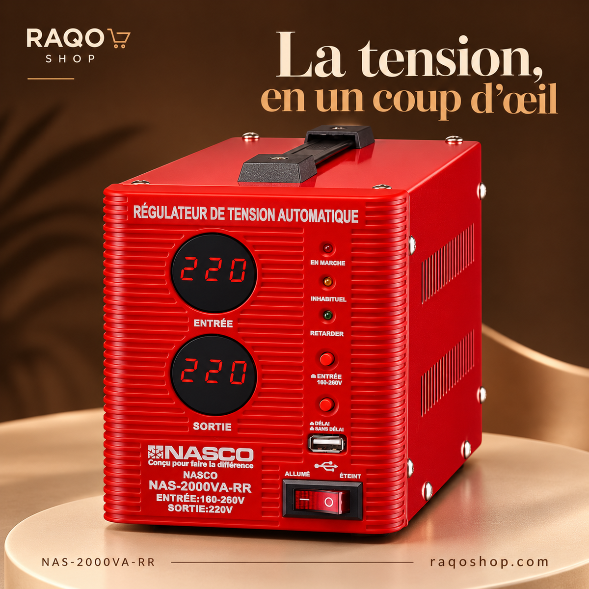 RAQO SHOP – NASCO NAS-2000VA-RR – vue 2