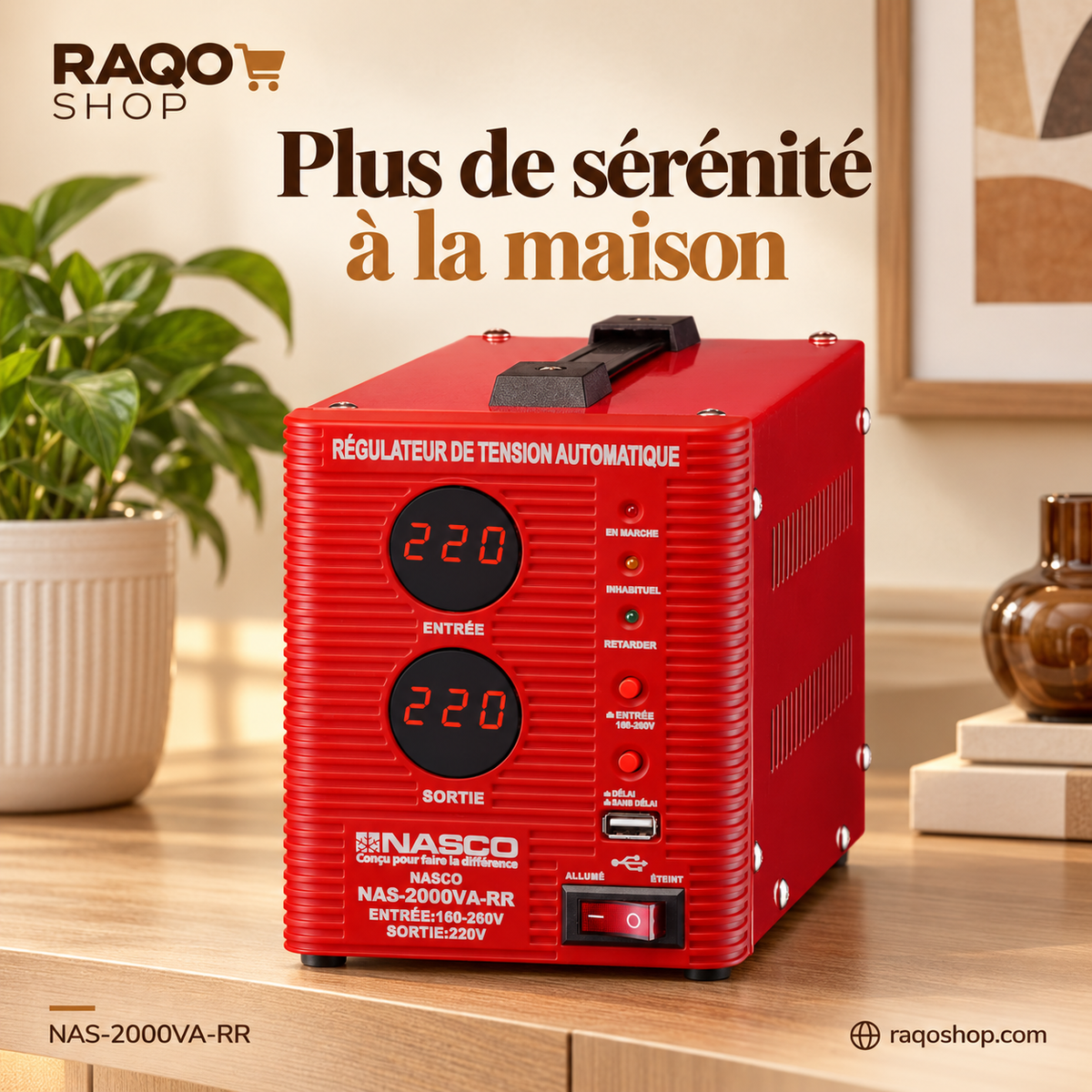 RAQO SHOP – NASCO NAS-2000VA-RR – vue 3