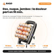 Pistolet de massage 16 têtes double poignée – dos, nuque, jambes – RAQO Abidjan