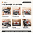 Pistolet de massage – zones du corps : cuisses, mollets, pieds, bas du dos, nuque – RAQO