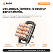 Pistolet de massage 16 têtes – animation présentation – RAQO