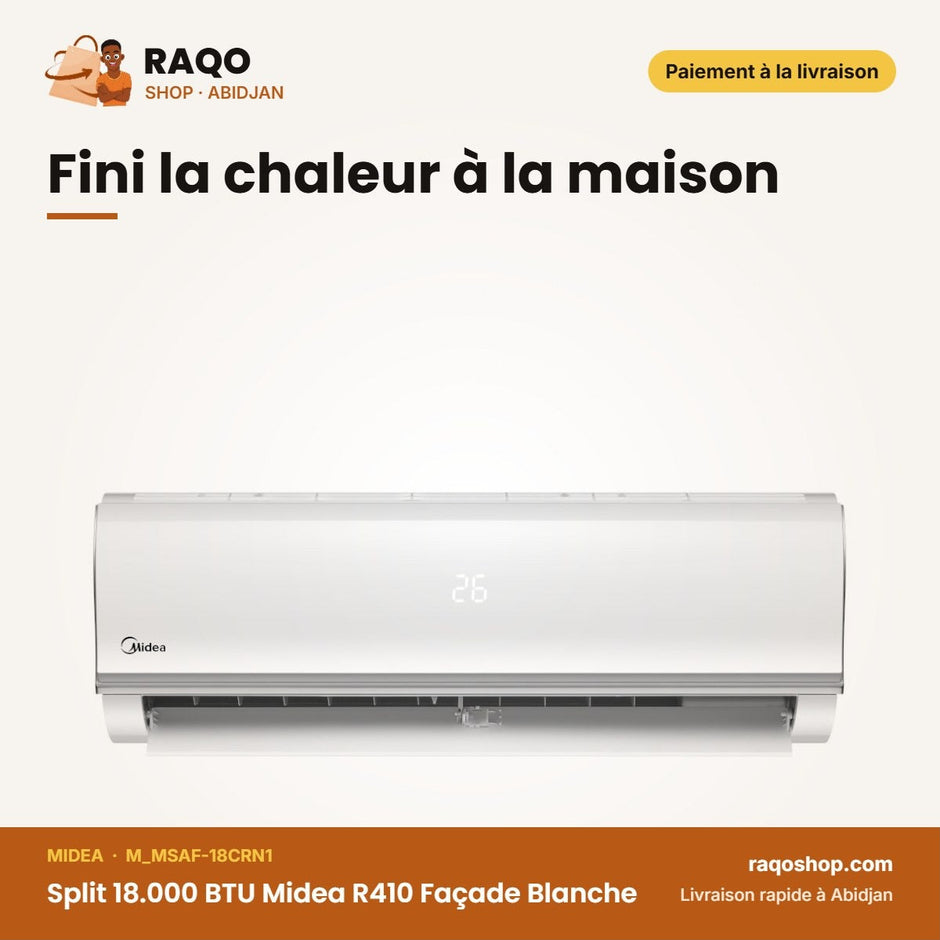 Split Midea 18.000 BTU M_MSAF-18CRN1 – Fini la chaleur à la maison | RAQO Shop
