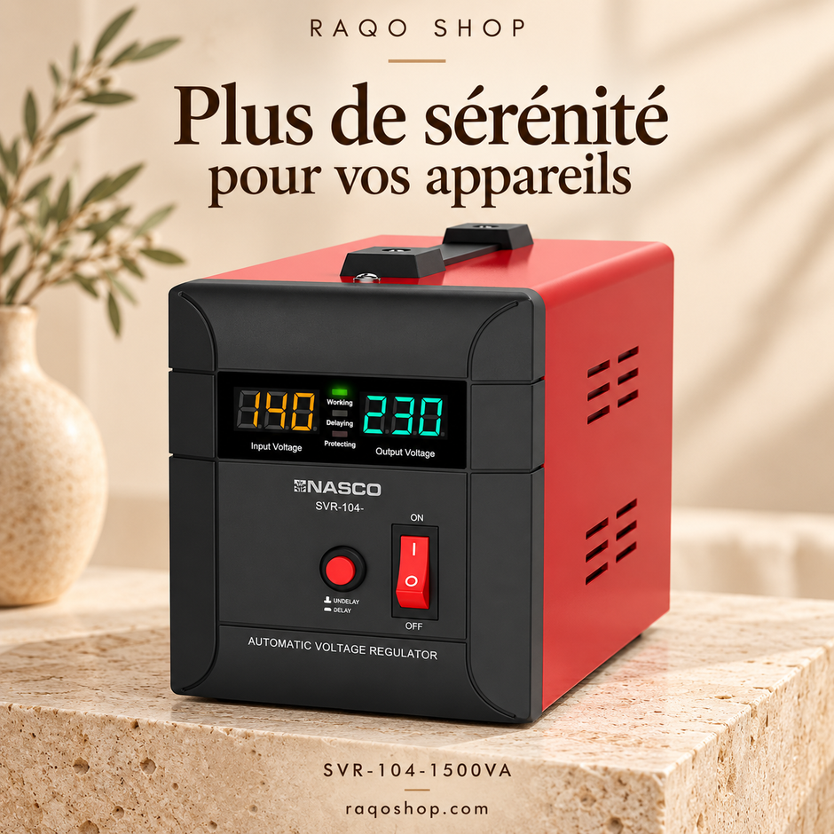 RAQO SHOP – NASCO SVR-104-1500VA – vue 1