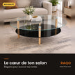 Table basse en verre 26-22 – en situation – RAQO Abidjan