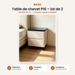 Table de chevet P16 – lot de 2 – fiche produit, paiement à la livraison – RAQO Abidjan