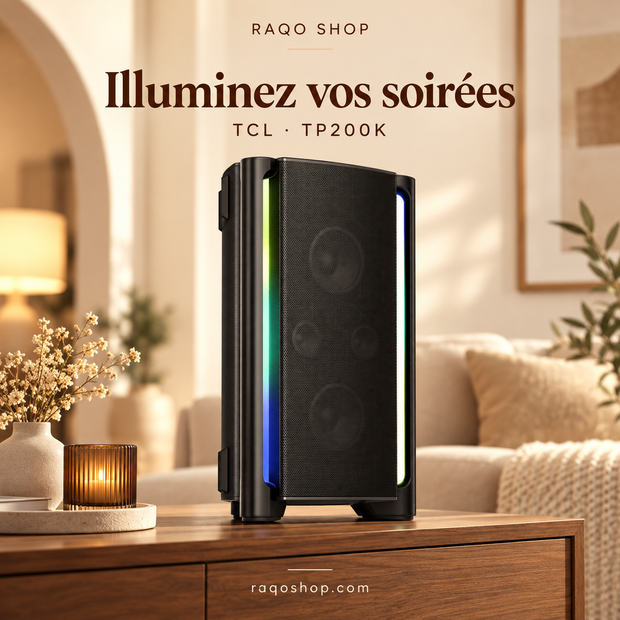 RAQO SHOP — TCL TP200K — Illuminez vos soirées