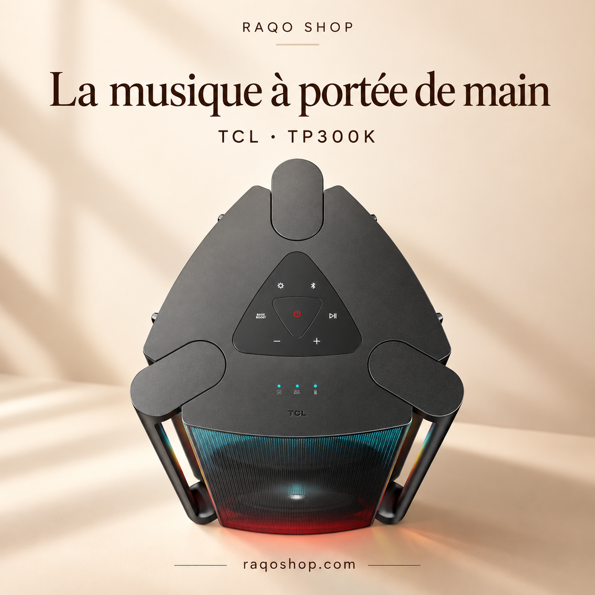 RAQO SHOP — TCL TP300K — La musique à portée de main