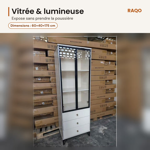 Vitrine LM1601 – détail et finitions – RAQO Abidjan