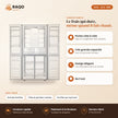 Réfrigérateur Américain iLUX – 489 L - RAQO (points forts)