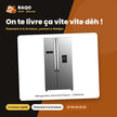 Réfrigérateur Américain Nasco – 2 Battants – 529L(344L+185L) – Inox | HNASF2-66D - RAQO