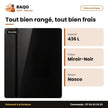 Réfrigérateur Américain Nasco – 2 Portes – 436L Net – Miroir-Noir | HNASF2-55.1S - RAQO