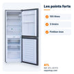 Réfrigérateur combiné ATL 155L – ATL-2C172 - RAQO