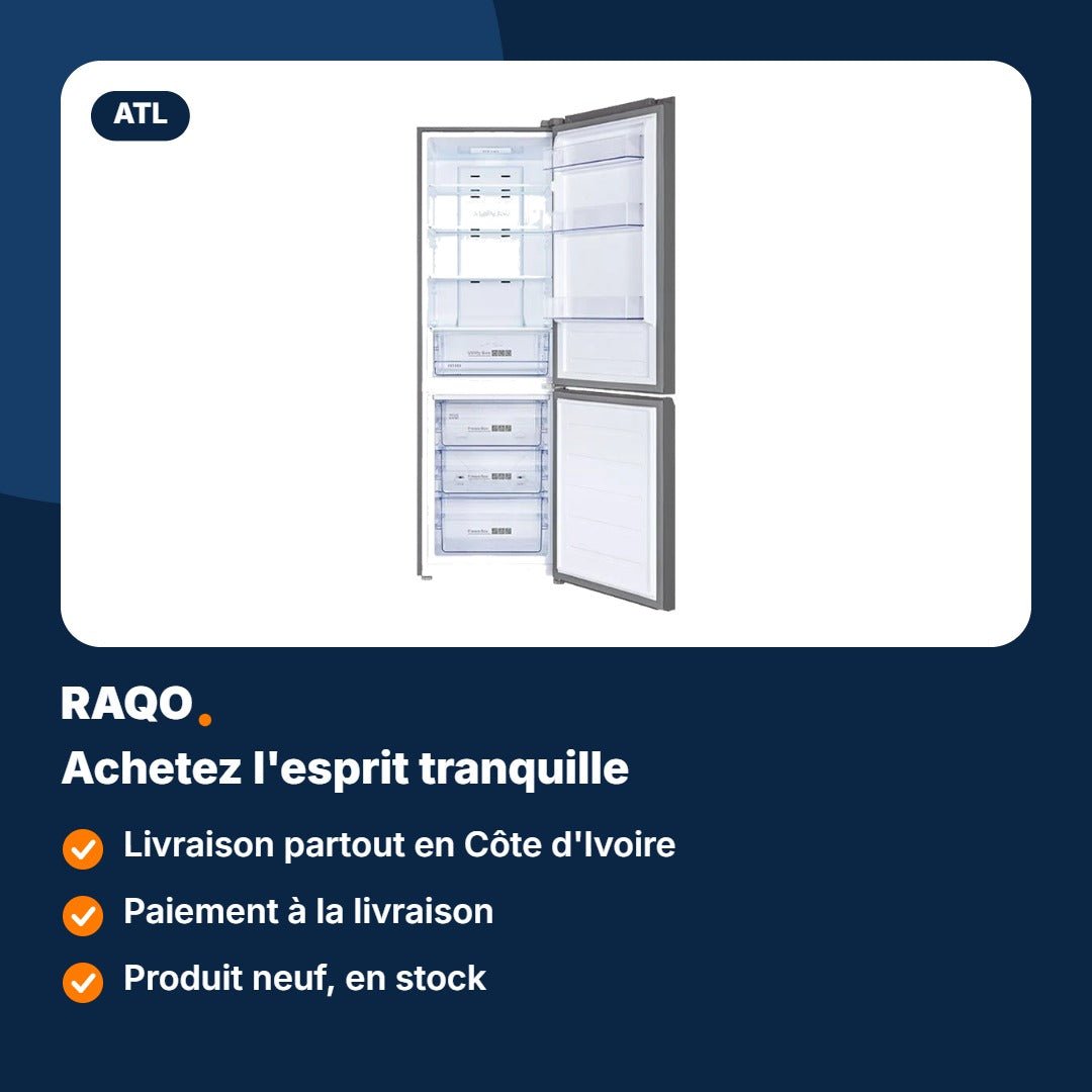 Réfrigérateur combiné ATL 275L Total No Frost – ATL-2C315N - RAQO