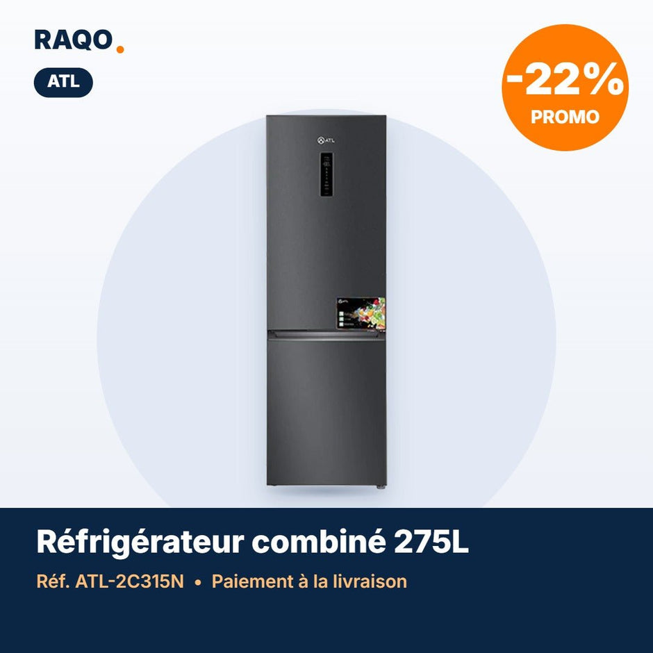 Réfrigérateur combiné ATL 275L Total No Frost – ATL-2C315N - RAQO