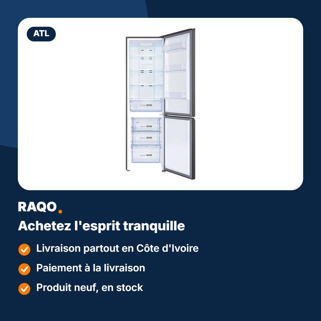 Réfrigérateur combiné ATL 306L Total No Frost – ATL-2C360N - RAQO