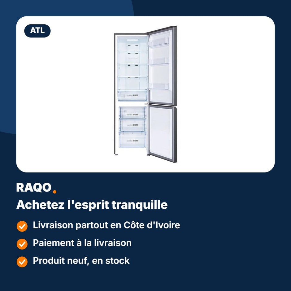 Réfrigérateur combiné ATL 306L Total No Frost – ATL-2C360N - RAQO