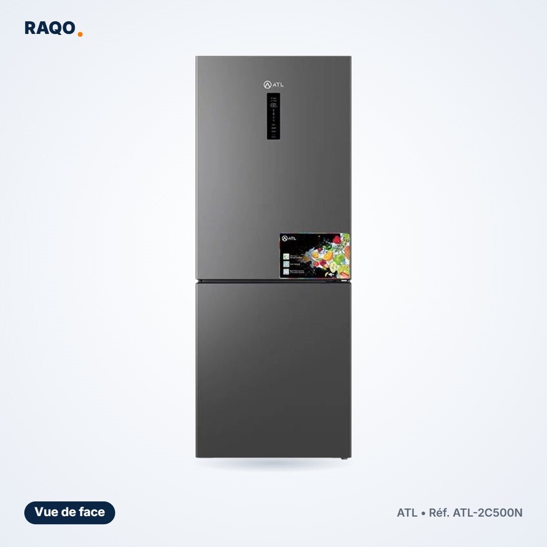 Réfrigérateur combiné ATL 400L Total No Frost – ATL-2C500N - RAQO