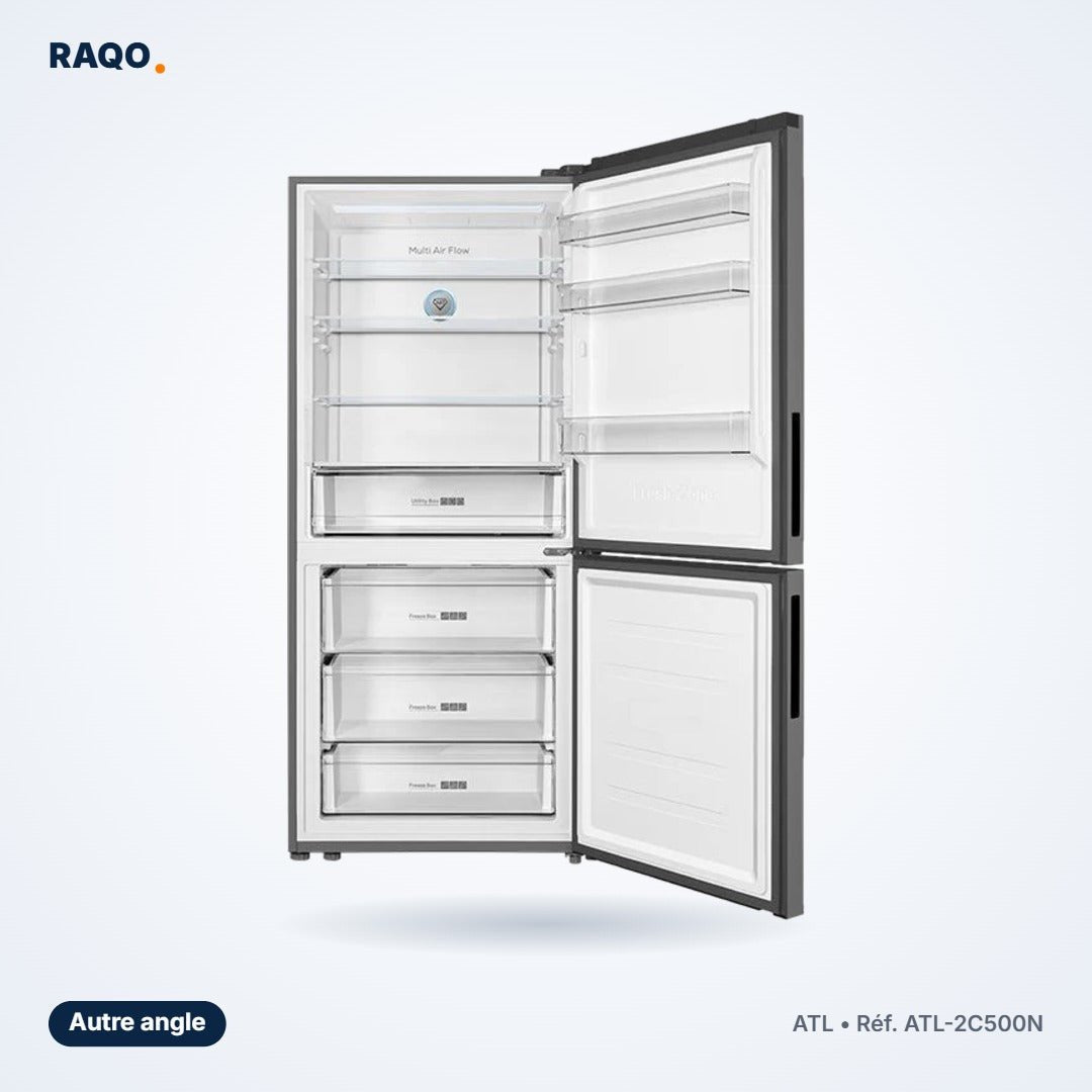 Réfrigérateur combiné ATL 400L Total No Frost – ATL-2C500N - RAQO