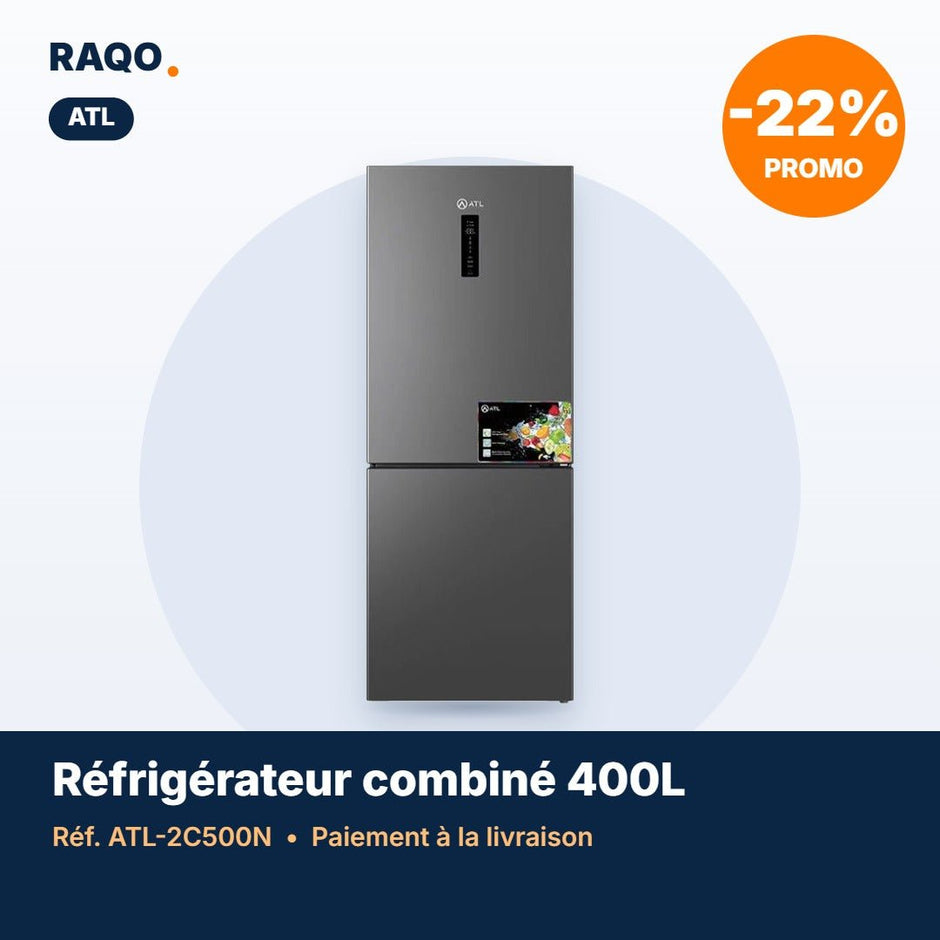 Réfrigérateur combiné ATL 400L Total No Frost – ATL-2C500N - RAQO