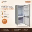 Réfrigérateur Combiné iLUX – 205 L – 2 Tiroirs - RAQO