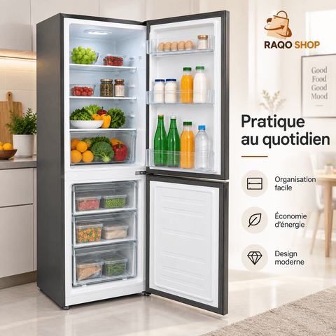 Réfrigérateur Combiné NASCO 170L – SNASD2-250 - RAQO