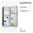 Réfrigérateur double porte ATL 112L – ATL-2D140 - RAQO