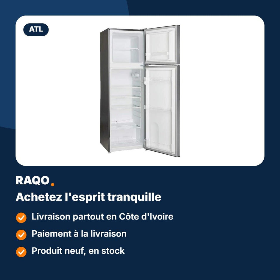 Réfrigérateur double porte ATL 168L – ATL-2D180 - RAQO
