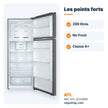 Réfrigérateur double porte ATL 286L No Frost – ATL-2C320N - RAQO
