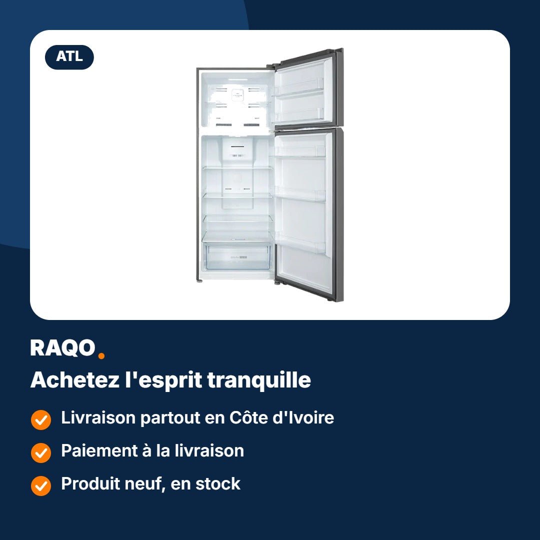 Réfrigérateur double porte ATL 286L No Frost – ATL-2C320N - RAQO
