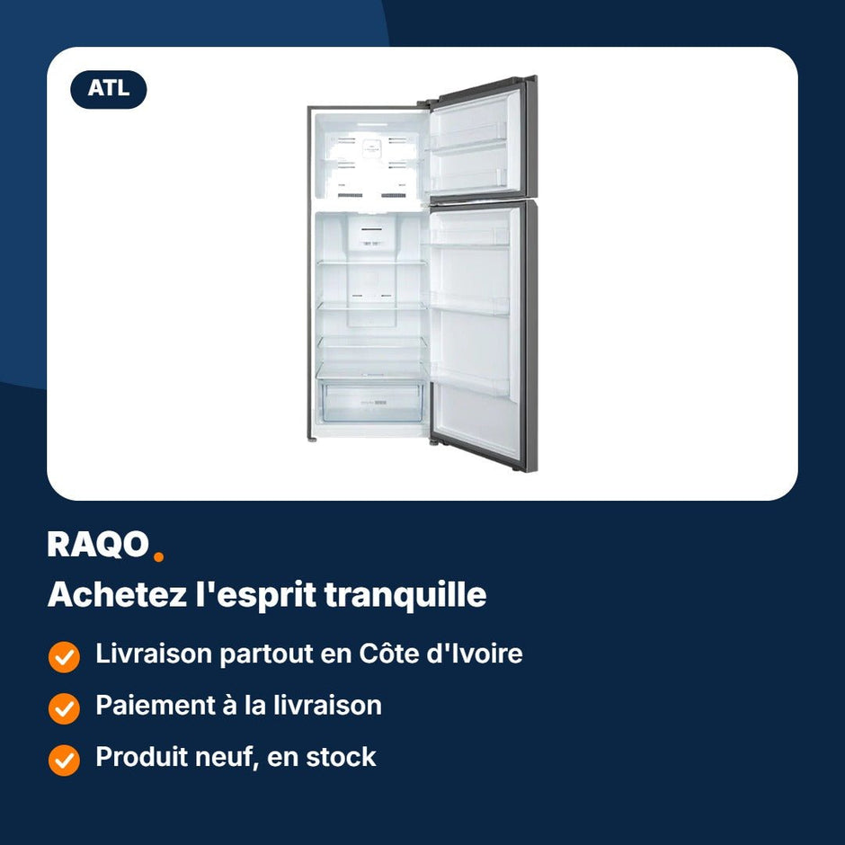 Réfrigérateur double porte ATL 286L No Frost – ATL-2C320N - RAQO