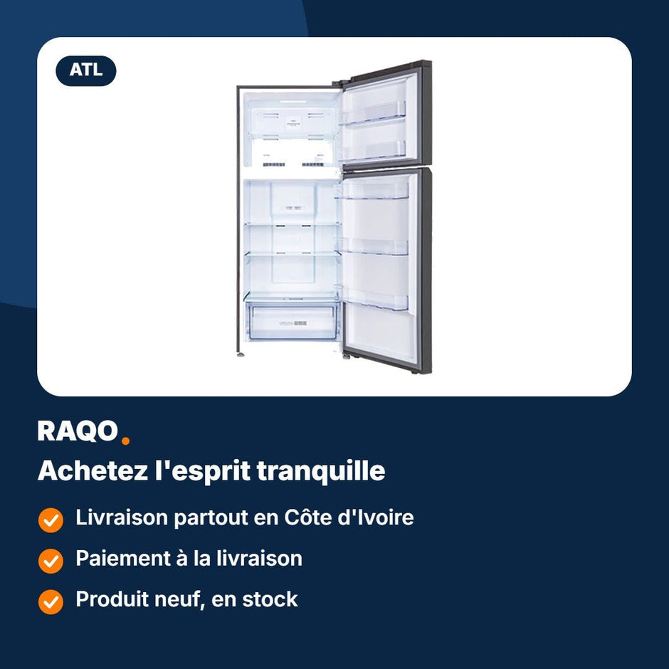Réfrigérateur double porte ATL 465L Total No Frost – ATL-2D540N - RAQO