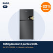 Réfrigérateur double porte ATL 538L No Frost – ATL-2D650N - RAQO