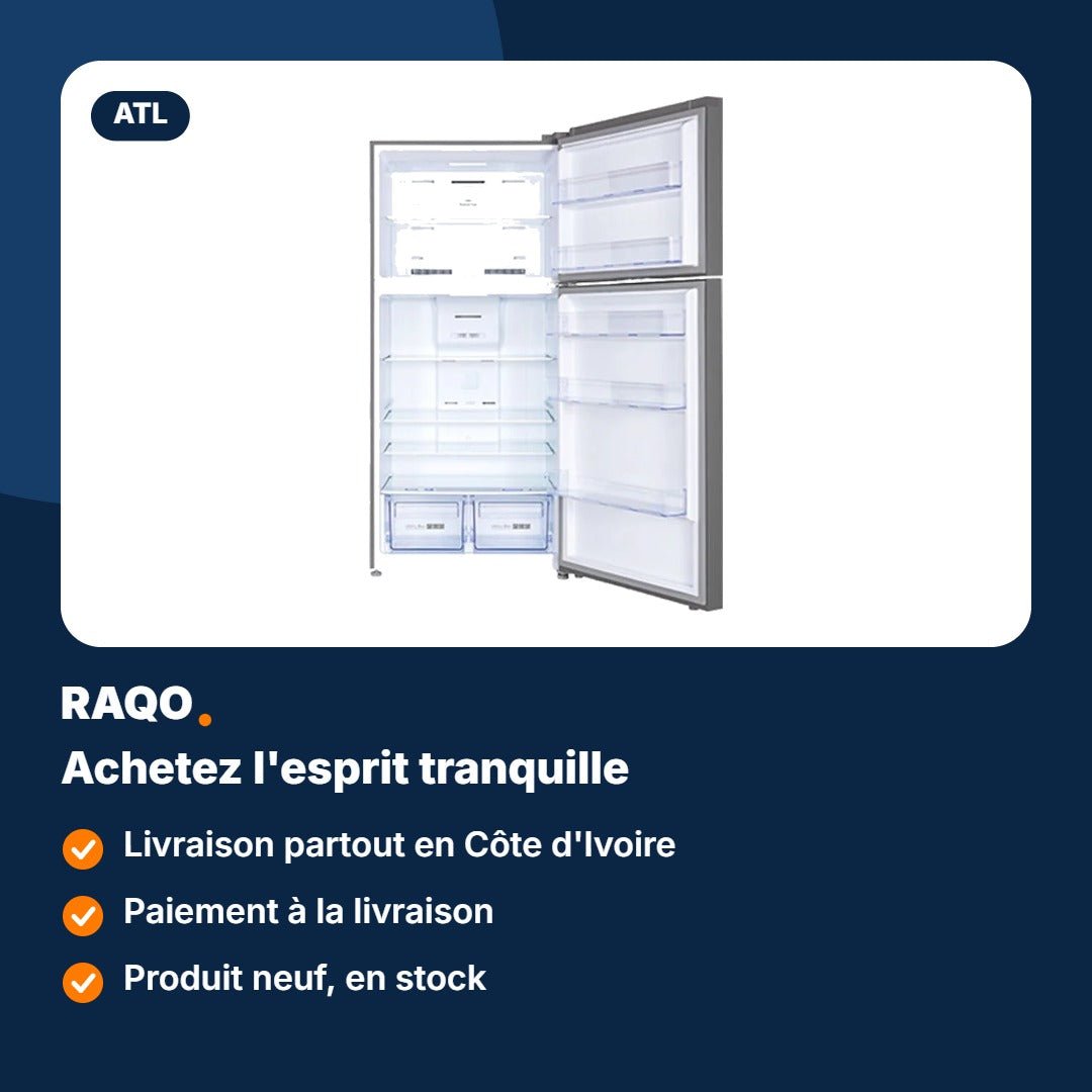 Réfrigérateur double porte ATL 538L No Frost – ATL-2D650N - RAQO
