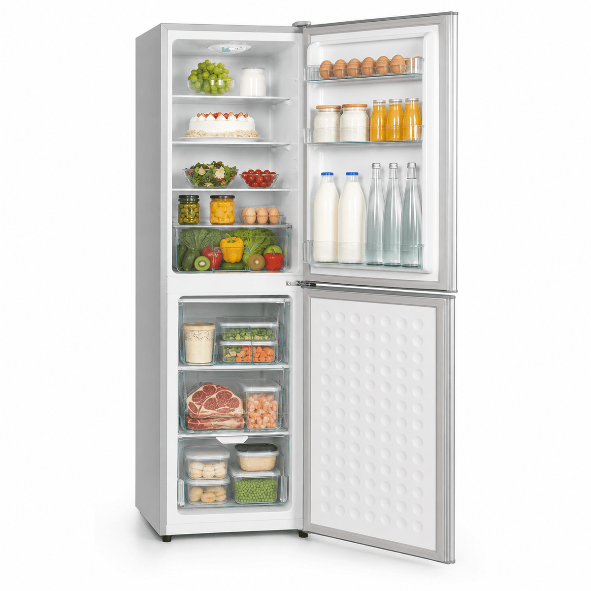 Réfrigérateur NASCO 293L 2 Portes Silver - RAQO