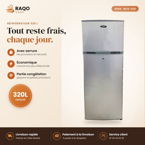Réfrigérateur XPER – 320 L - RAQO