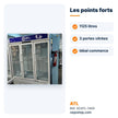 Refroidisseur vitré ATL 1125L 3 portes – SCATL-1450 - RAQO